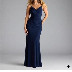 Windsor Blue Prom Maxi Dress Sweetheart Neckline